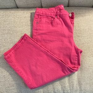 Hot pink Style & Co capri pants size 14